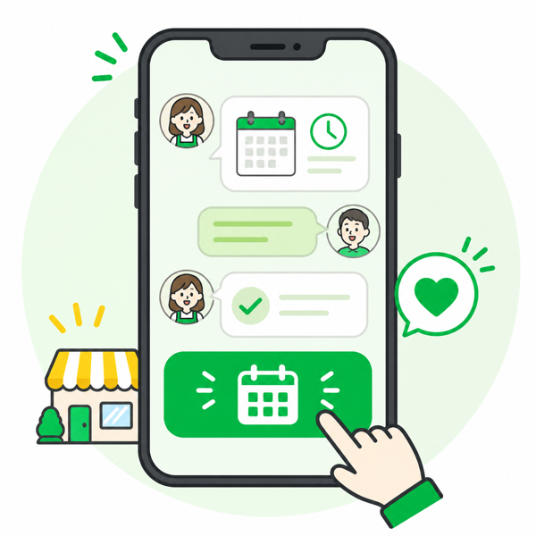 LINEから予約受付